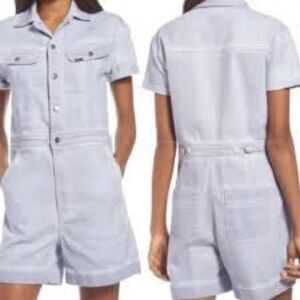 Anthropologie Lee Women’s Acid Wash Denim Short Union Alls